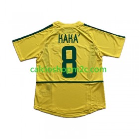 Brasile KAKA 8 Retro Maglia Prima 2002 Manica Corta